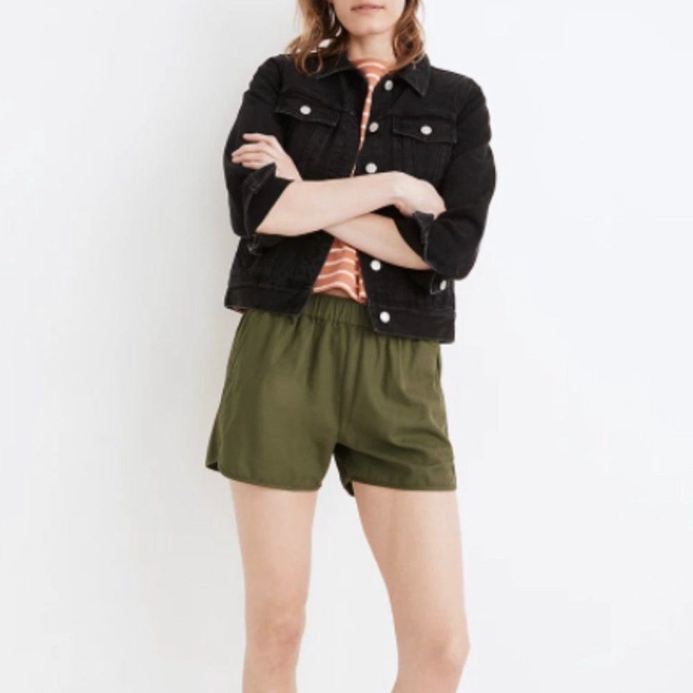 Madewell Army Green Shorts